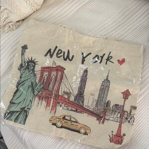 New York Themed Tote Bag